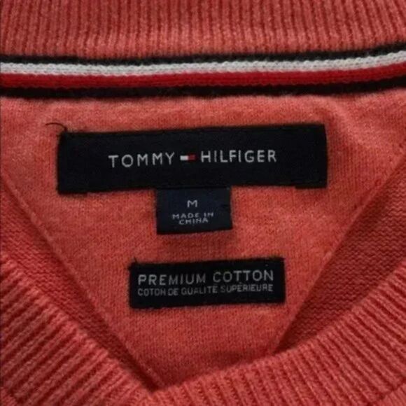 Tommy Hilfiger Men’s Signature V Neck Sweater size M - Picture 3 of 4